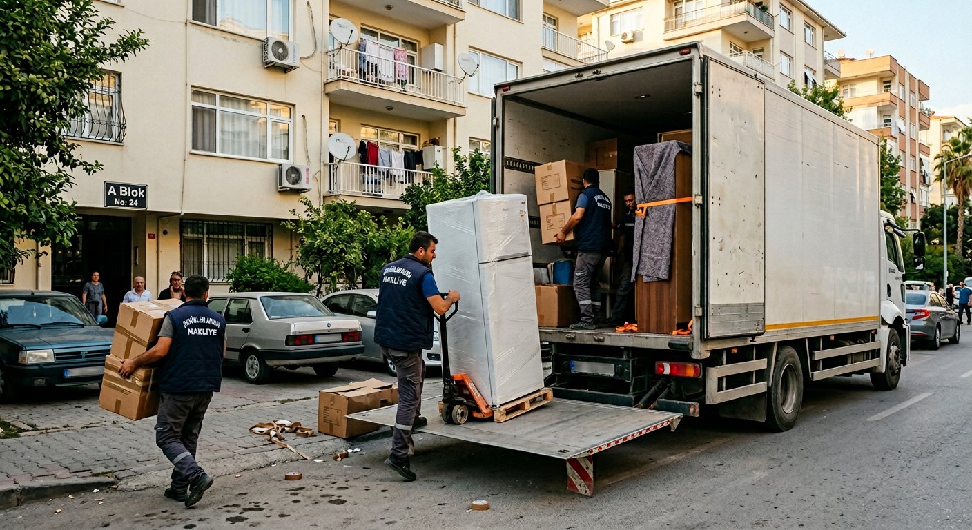 Çerkezköy asansörlü nakliye sokak çalışması