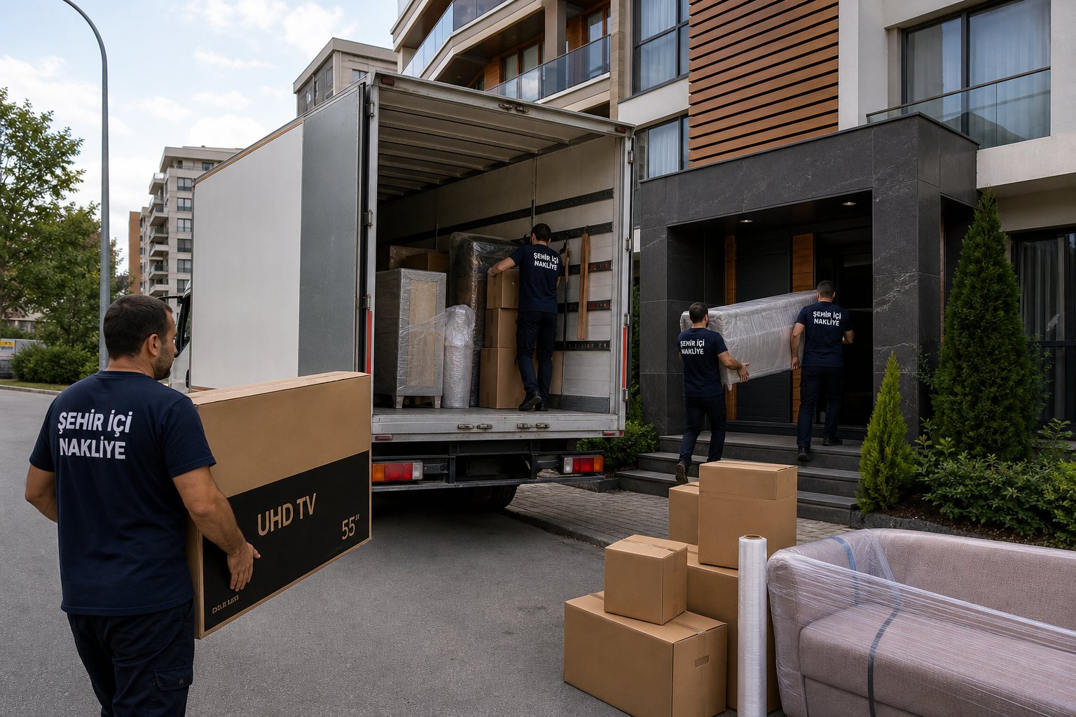 Çerkezköy’de konut, site ve iş yeri taşımalarına asansörlü destek