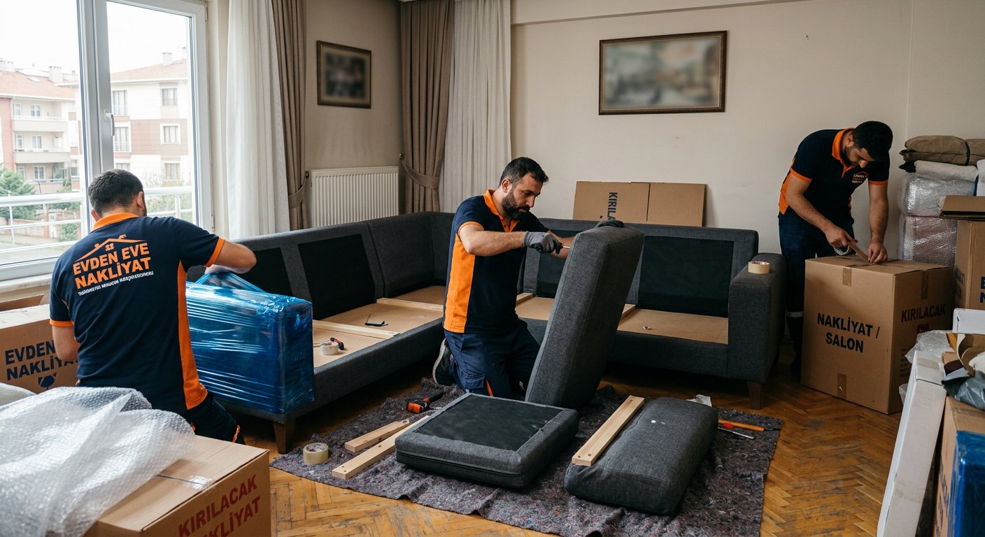 Salon koltuklarini tasima oncesi hazirlama