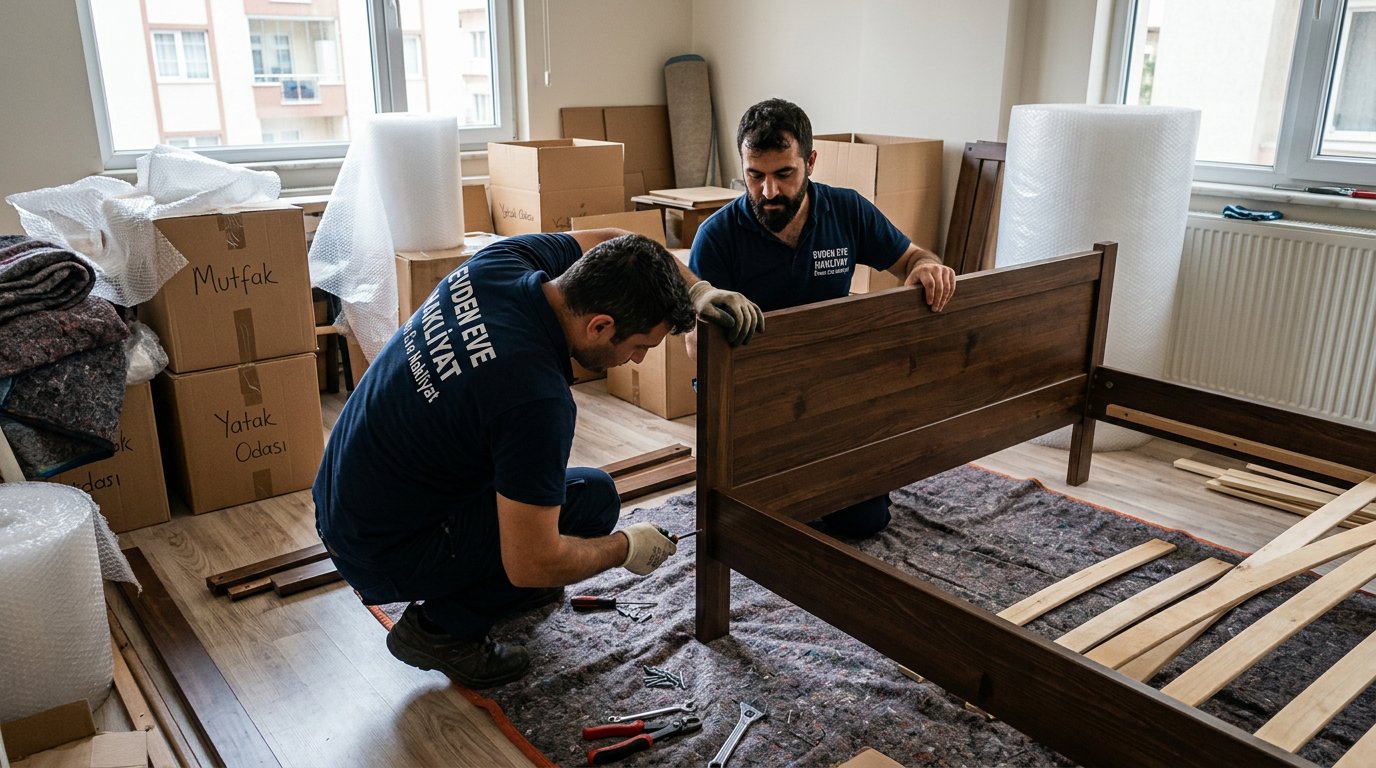Yatak iskeletini son kontrol ile birleştirme