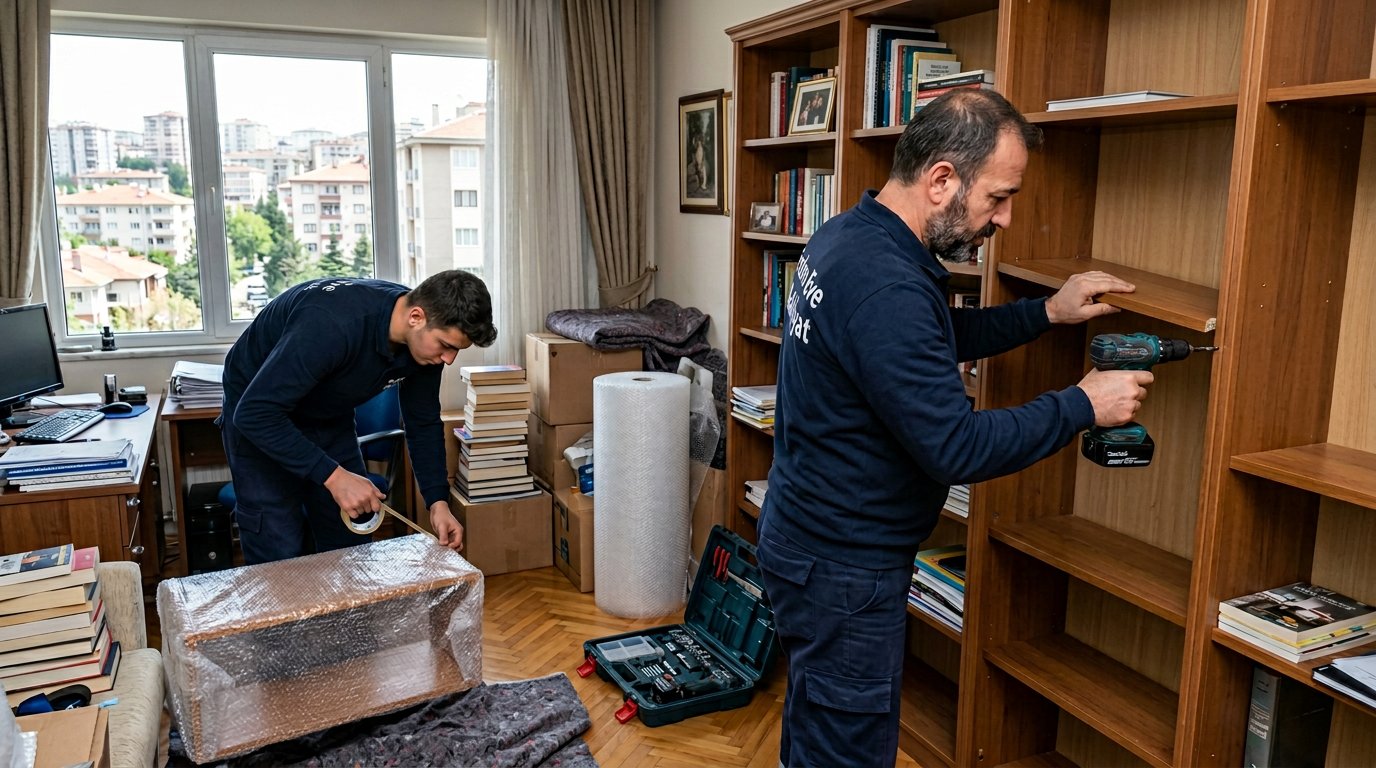 Yüksek dolabın iç bölmelerini ayırma